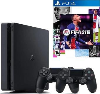 Sony Playstation 4 Slim + 2.Dualshock + PS4 Fifa 2021