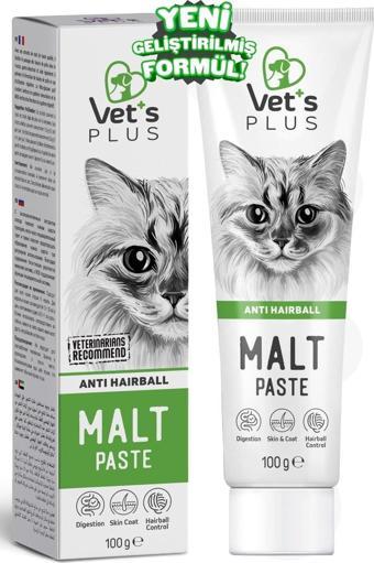 Vet's Plus Malt Macun 100gr (Tüy Yumağı Önleyici)