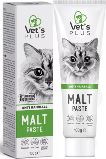 Vet's Plus Malt Macun 100gr (Tüy Yumağı Önleyici)