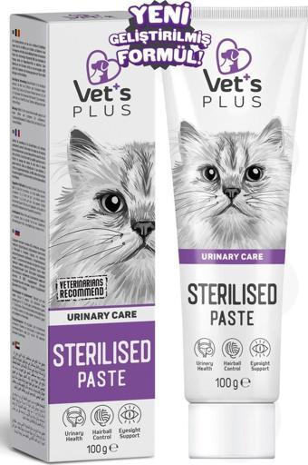 Vet's Plus Sterilied Malt Macun 100gr (Kısır Kediler için Tüy Yumağı Önleyici)