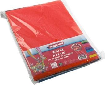 Bigpoint Peluş Eva 20x30cm Karışık 10 Renk