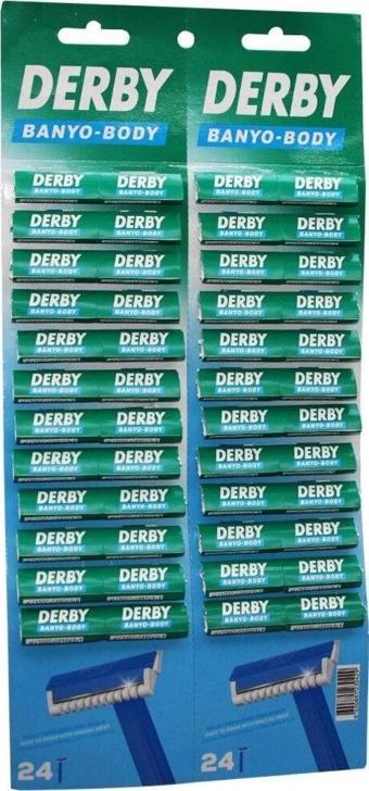 DERBY BANYO BODY TEK BIÇAK KARTELALI JİLET 48PCS (2818)