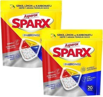 Asperox Sparx Bulaşık Tableti 20x2 40Adet