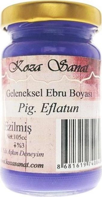 Koza Sanat Koza GELENEKSEL Ebru Boyası 105 cc. Pigment Eflatun