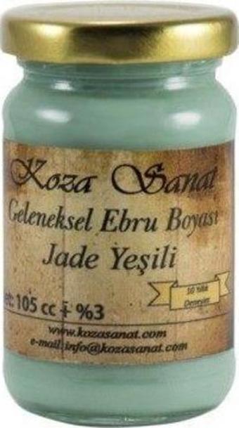 Koza Sanat Koza GELENEKSEL Ebru Boyası 105 cc. Pigment Jade Yeşili