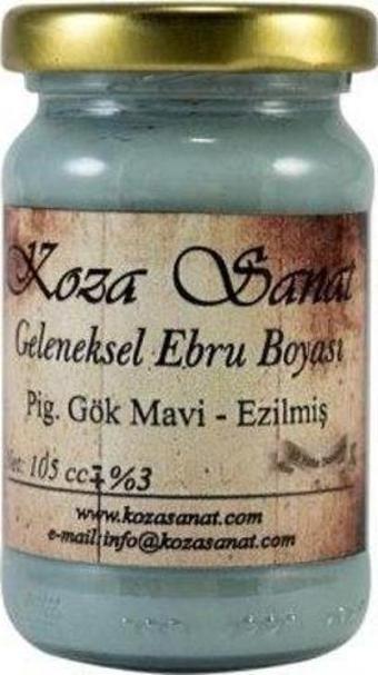 Koza Sanat Koza GELENEKSEL Ebru Boyası 105 cc. Pigment Gök Mavi