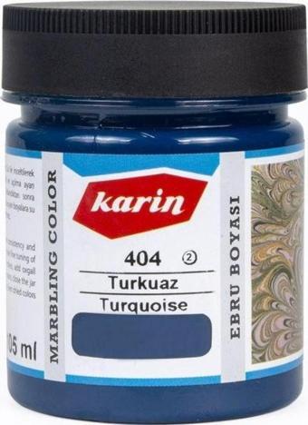 Karin Geleneksel Ebru Boyası 404 TURKUAZ 105 ml 