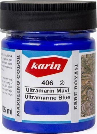 Karin Geleneksel Ebru Boyası 406 ULTRAMARİN MAVİ 105 ml
