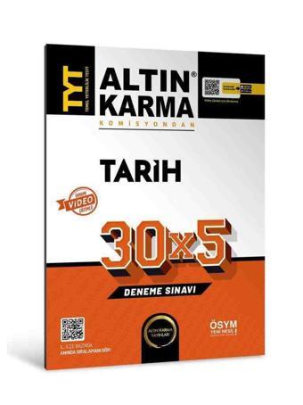 Altın Karma 2024 Tyt Tarih 30X5 Deneme Sınavı - Altın Karma Yayınları