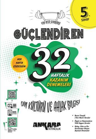 Ankara 5. Sınıf Din Kültürü Güçlendiren 32 Haftalık Deneme 2023