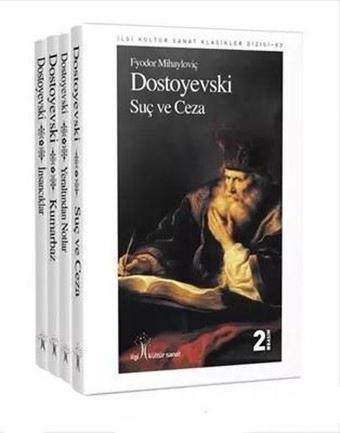 Dostoyevski Seti - 4 Kitap Takım - Fyodor Mihayloviç Dostoyevski - İlgi Kültür Sanat Yayınları