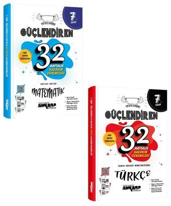 Ankara 7. Sınıf Matematik + Türkçe Güçlendiren 32 Haftalık Deneme Seti 2023