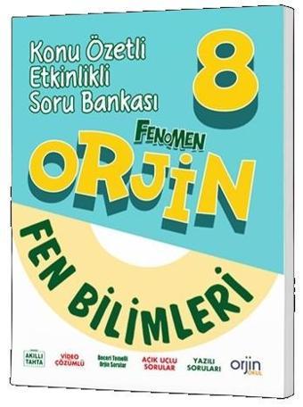 Orjin Yayınları 8. Sınıf Fen Bilimleri Konu Özetli Etkinlikli Soru Bankası 2023