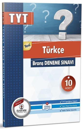 Özdebir Yayınları 2024 Tyt Türkçe Branş Deneme Sınavı - Özdebir Yayınları