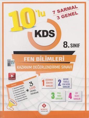 Sonuç Yayınları 8. Sınıf Fen Bilimleri 10 Lu Kds Deneme - Sonuç Yayınları