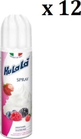 Hulala Sprey Krem Şanti 250ml X 12 ( Koli)