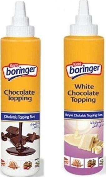 Kent Boringer Topping Sos 2li Set 750 gr Beyaz Çikolata çikolatalı