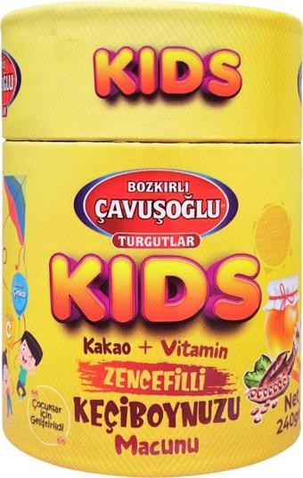 Bozkırlı Çavuşoğlu Kids Çocuklar için Özel - Zencefilli, Pekmez, Bal Ve Vitamin Katkılı Kakaolu Macun 240g