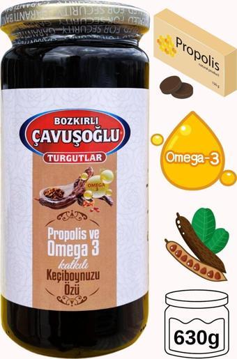 Bozkırlı Çavuşoğlu Propolis ve Omega 3 Katkılı Keçiboynuzu Özü (Harnup Özü) 630 g