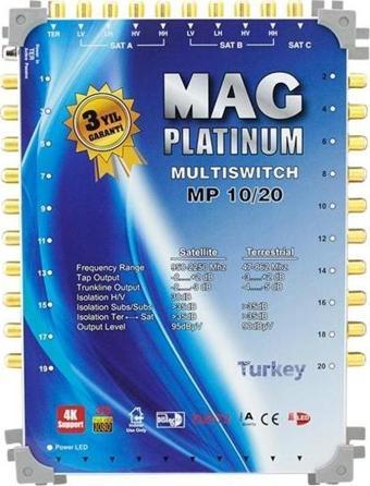 10*20 KASKATLI UYDU SANTRALİ MAG PLATINUM (2818)