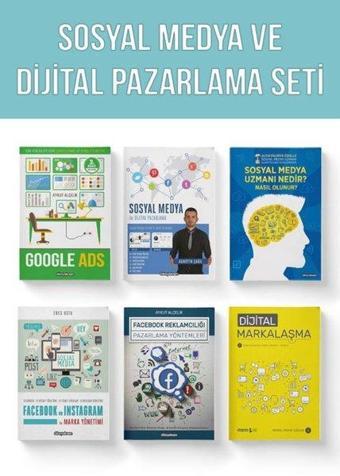 Sosyal Medya ve Dijital Pazarlama Seti - 6 Kitap Takım - Alaattin Çağıl - Dikeyeksen