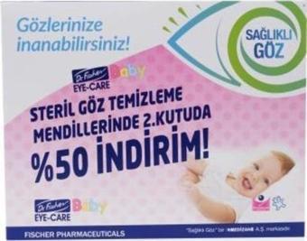 Dr.Fischer EyeCare Bebek Steril Göz Temizleme Mendili - 2.si %50 İndirimli 2x30'lu Paket