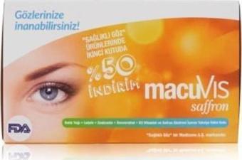 Medizane Sağlıklı Göz MacuVIS Saffron Gıda Takviyesi - 2.si %50 İndirimli 2x30 Kapsül