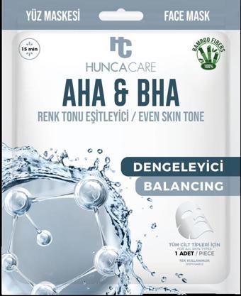 HUNCA CARE AHA&BHA KAĞIT YÜZ MASKE – RENK TONU EŞİTLEYİCİ / EVEN SKIN TONE