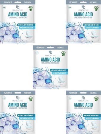 HUNCA CARE AMINO ACID KAĞIT YÜZ MASKE – CANLANDIRICI / REVITALIZING -5 ADET