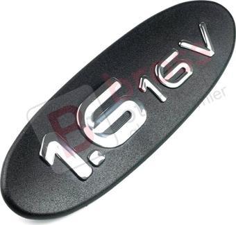 Renault Megane MK1 1995-2002 Scenic 1996-1999 için Siyah 1.6 16V Monogram Amblemi Yazısı 7700432873