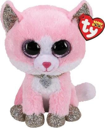 Ty Peluş Ty Beanie Boo Fiona Pembe Kedi 24 Cm