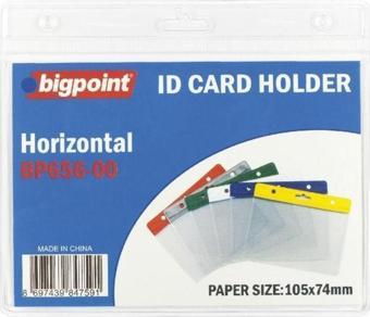 Bigpoint Kart Poşeti Yatay Şeffaf 105x74mm