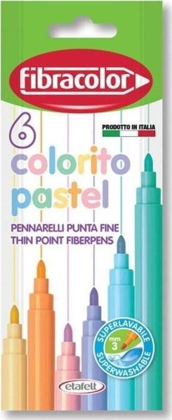 Fibracolor Colorito Pastel 6 Renk Keçeli Kalem