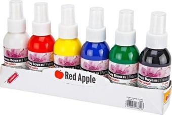 Red Apple Sprey Kumaş Boyası 6 Renk x 100 ml