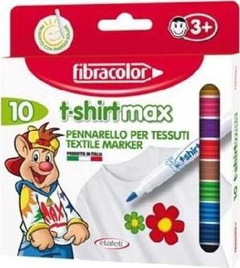 Fibracolor T-shirtmax Kalıcı Tekstil/Kumaş Kalemi 10 Renk
