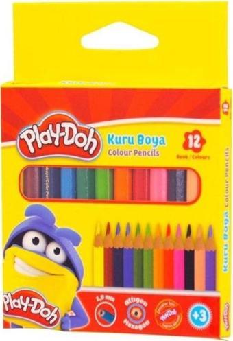 Play-Doh 12 Renk Kuru Boya Yarım Boy