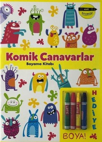 Minik Ressamlar - Komik Canavarlar Boyama Kitabı - Doğan ve Egmont Yayıncılık