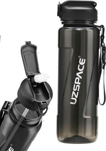 Uzspace FiftyFifty PİPETLİ 1000ml -Büyük Boy- Tritan Su Matarası 