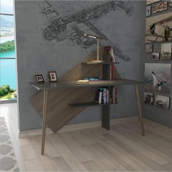 Lagomood Rüzgar Çalışma Masası Antrasit & Ceviz