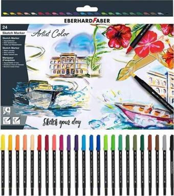Eberhard Faber Artist Color Eskiz Markörü 24 Renk Set