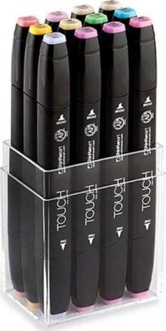 ShinHan Art Touch Twin Marker 12 Renk Set PASTEL RENKLERİ