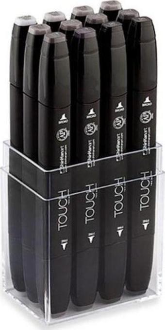 ShinHan Art Touch Twin Marker 12 Renk Set SICAK GRİLER