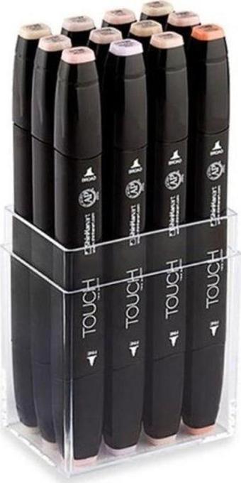 ShinHan Art Touch Twin Marker 12 Renk Set TEN RENKLERİ 