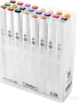 ShinHan Art Touch Twin Brush Marker 24 Renk Set