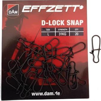 DAM D-Lock Snaps Klips 20ad Suni Yem Rapala Klipsi