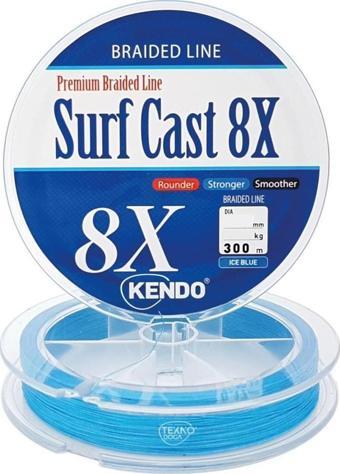 Kendo 300m Surf Cast 8x 8 Kat Örgü İp Olta Misinası Dynema