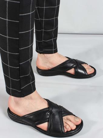 Hakiki Deri Erkek Düz Terlik 952MA316