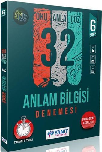 Yanıt 6. Sınıf Anlam Bilgisi Oku Anla Çöz 32 Deneme Video Çözümlü Yanıt Yayınları - Yanıt Yayınları