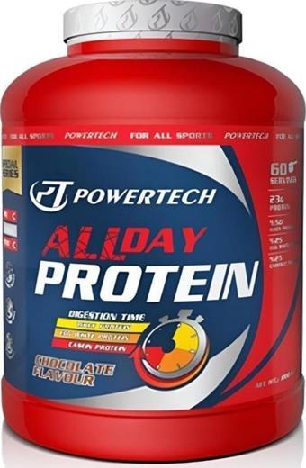 Powertech AllDay Protein Tozu 1800 gr 60 Servis Çikolata Aromalı