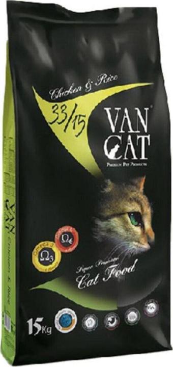 VanCat 15Kg Tavuklu & Pirinçli Yetişkin Kedi Maması